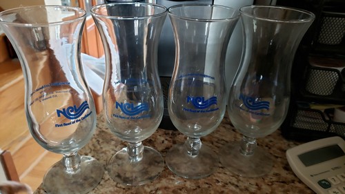Wine SS Norway Tulip Wine Glasses set excellent cruise ship SET OF 4
