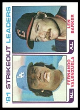 1982 Topps #166 Fernando Valenzuela NM 42154