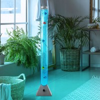 Stehlampe WassersäUle SprudelsäUle Kinderlampe Fische Dekolampe Rgb Led H 120 Cm