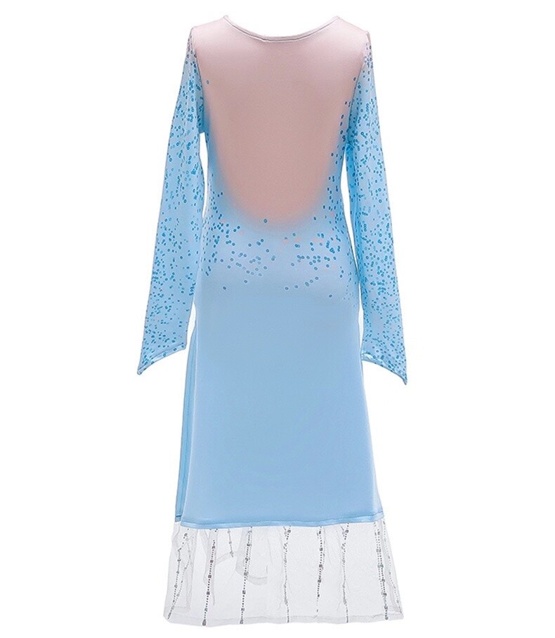 カ*オ様 エルサ　ジレ 2019 New Release Girls Frozen 2 Elsa Costume Party Birthday
