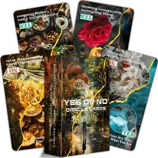 DPEHAKMK Yes or No Oracle Cards, Clarifying Life Situations Oracle Deck,Oracl...