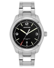 Armitron Men's Stainless Steel Watch With Date 20/5488BKSV