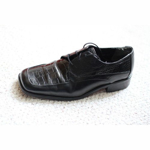 Stacy Adams Herren Echtleder Schlangenleder schwarz elegante Schuhe Größe 8 M - Bild 3 von 7