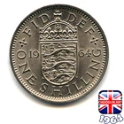 Photo of a 1964 Elizabeth II Shilling from an eBay listing that sold on Jun 10, 2026