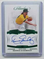 2022 Flawless Dennis Eckersley #FS-DE Emerald Auto Autograph #3/5 Athletics