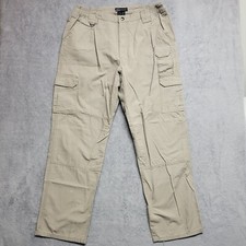 5.11 Tactical Pants Men's 38x33 Beige Cargo Utility Outdoor Workwear Distressed