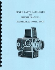 Hasselblad 500EL Camera Body 1965-1967 Service  Repair Manual Reprint