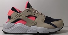 SZ.5 Nike Womens Air Huarache Run 634835-111 Oatmeal/BinaryBlue/LavaGlow