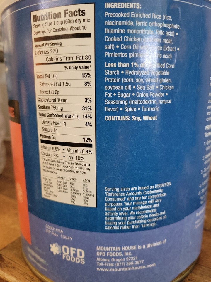 Mountain House Freeze Dried Meals - Chicken Teriyaki & Lasagna Combo For Camping & Emergency Food