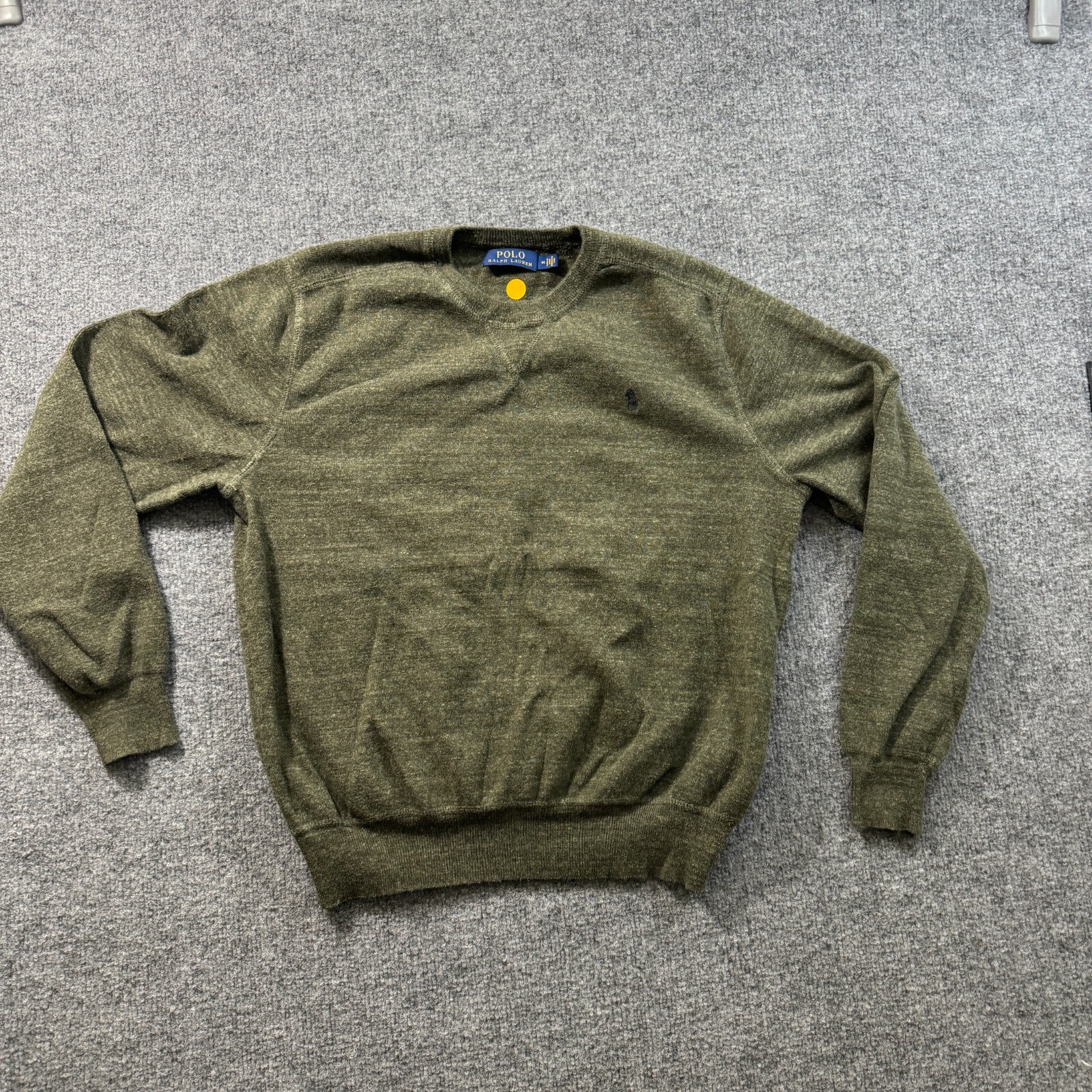 Polo Ralph Lauren Men’s Sweater Olive Green 100 Cotton Size Medium Sweatshirt eBay