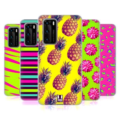 HEAD CASE DESIGNS NEON PRINTS SOFT GEL CASE FOR HUAWEI PHONES 4