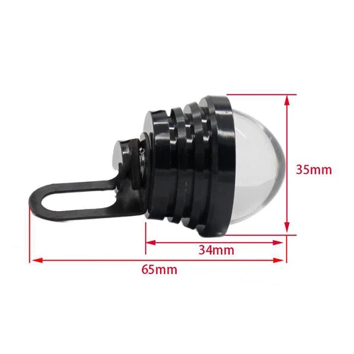 2Pc Eagle Eye Lamps LED DRL Fog Daytime Running Car Light Tail Backup 12V Amber - Foto 3 di 10