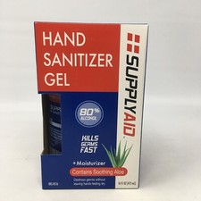 SUPPLY AID SUPPLYAID hand sanitizer gel 80% Alcohol with Aloe , 16 Fl Oz