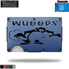 TASMANIAN DEVIL TAZ Laser Engraved Onto An Metal Wallet