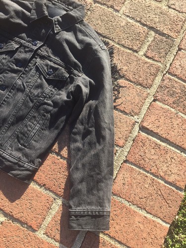 NWOT Sample Levis Black Fringe Hippie 4 Pocket Trucker Jacket Womens X Small - Picture 10 of 12