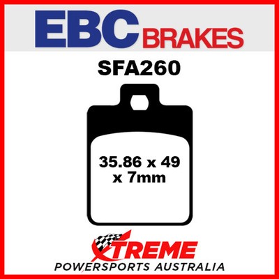 EBC Organic Rear Brake Pads For Piaggio MP3 250 12" R Wheel 2006-2008 (SFA425)