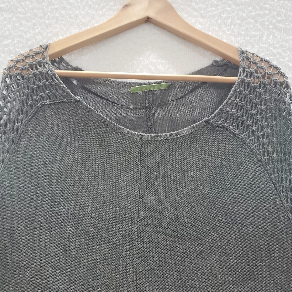 Velvet Women's Gray Knit Boatneck Drape Oversized Sweater Size Medium - Image 2 of 4