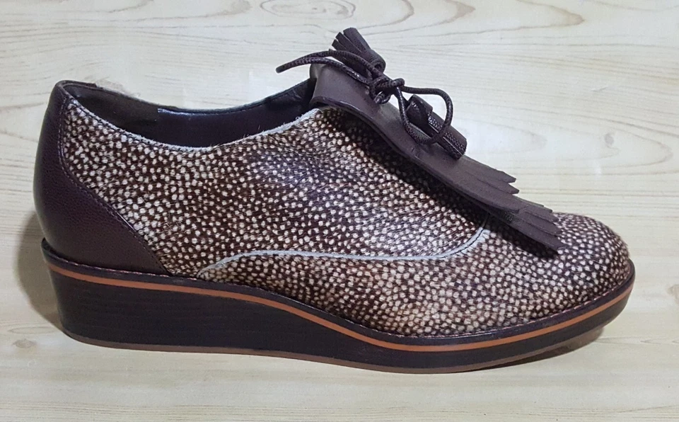 Zapatos para mujer Cole Haan con cuña Oxford pelo de becerro cuero 8,5 B Foto 4 de 4