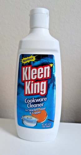 Kleen King cookware cleaner 14 oz stainless steel copper SEALED / cracked cap
