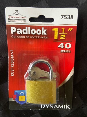 (6 Pack) Padlocks with keys, 1 1/2'' (40mm) - NEW