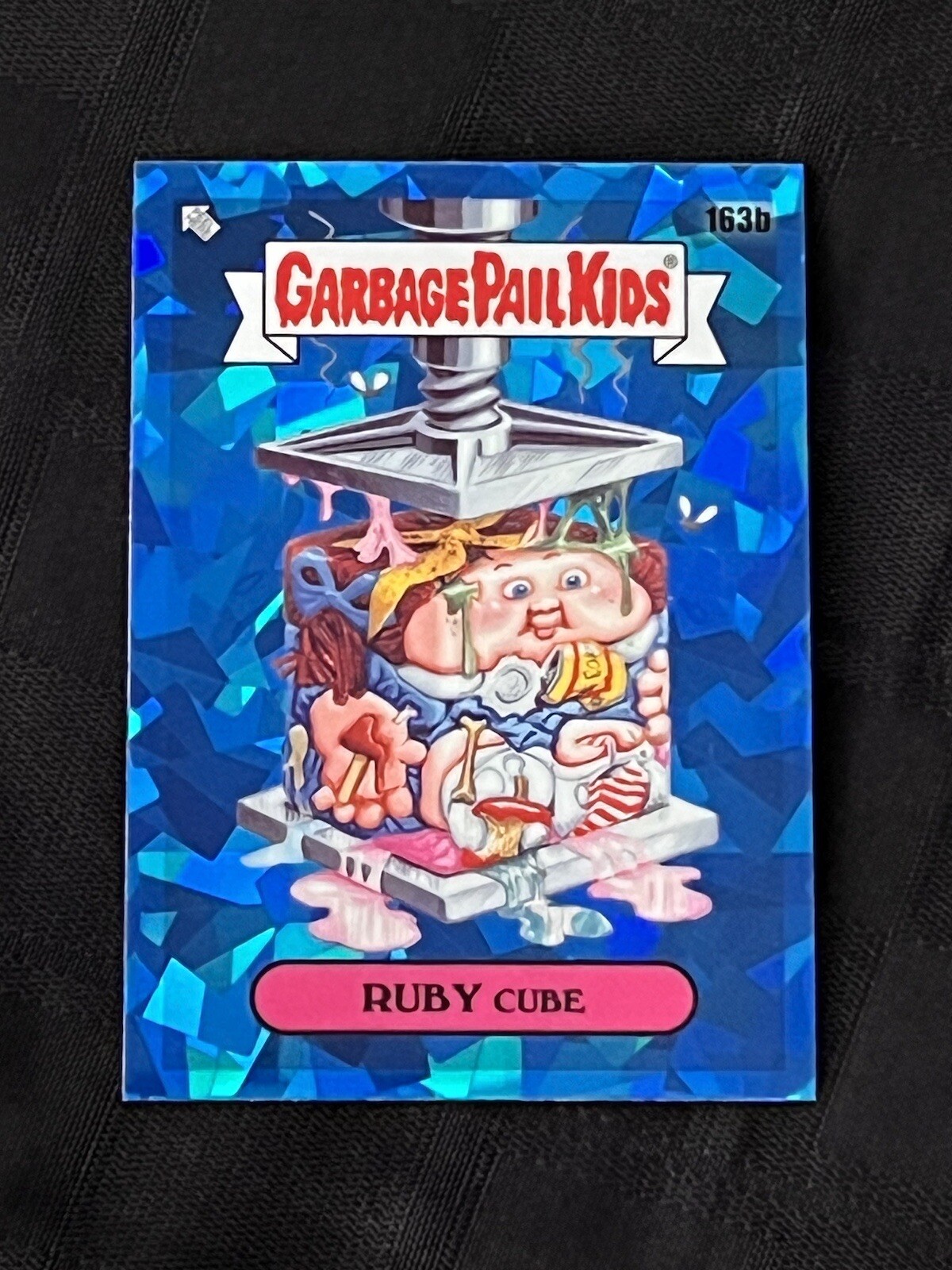 2021 Topps Garbage Pail Kids GPK Chrome SAPPHIRE Ruby Cube 163b