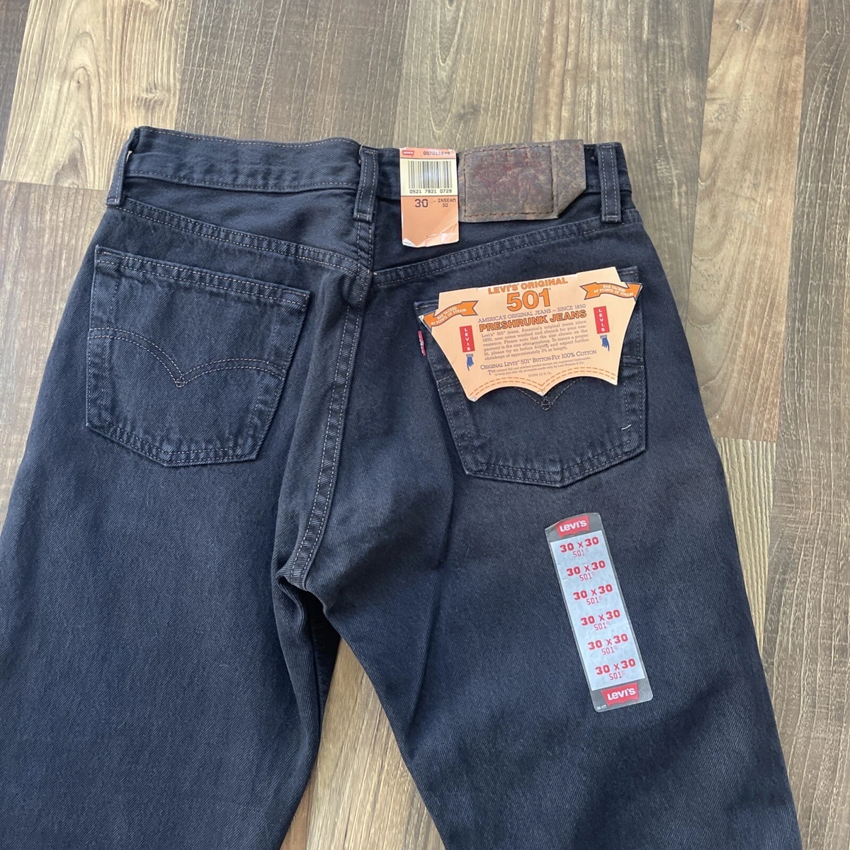 LEVIS 501 Actual size W29 L29 Preshrunk Student button fly Jeans