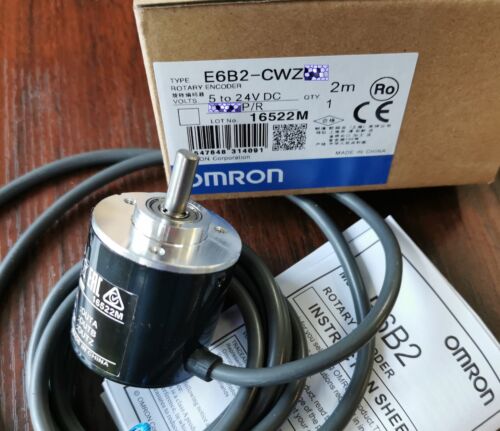 1x OMRON 2500P Incremental Rotary Encoder 2500p/r 6mm Shaft 5-24vdc E6B2-CWZ6C - Picture 10 of 12