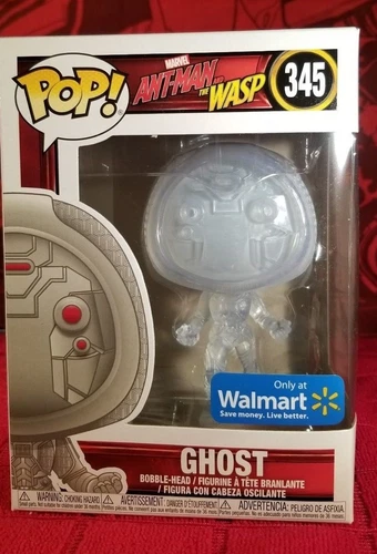 Funko Pop Marvel Ant-Man - Ghost #345 Invisible (Walmart Exclusive) + Protect