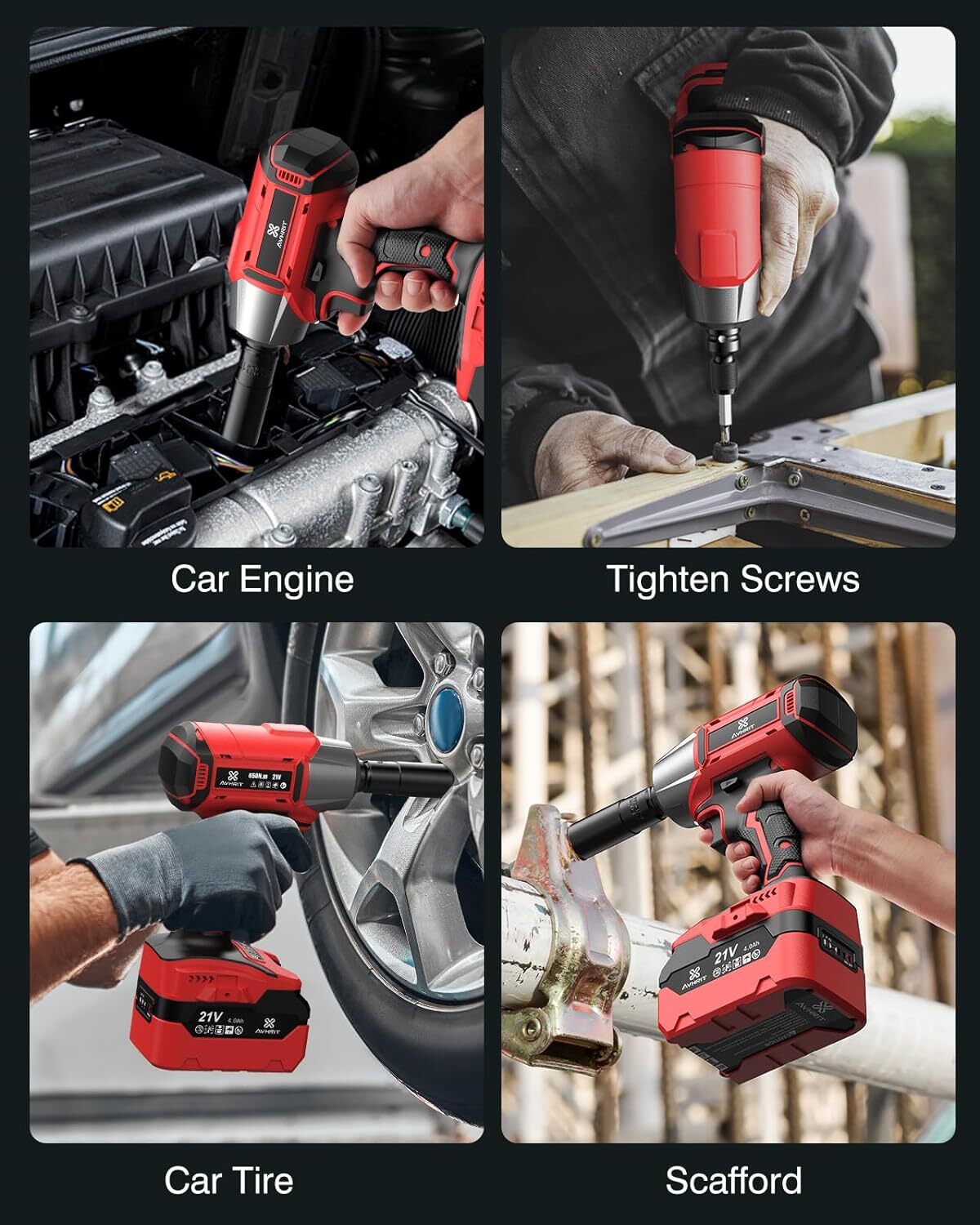 Lug Nuts Impact Driver Tire Change Alloy Thin Wall Wheel Nut, Deep