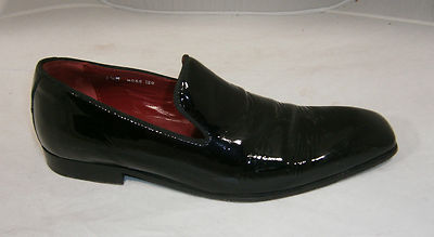 DONALD J. PLINER MENS ITALY 7.5 M BLACK LEATHER SHOES DRESS  display picture 3