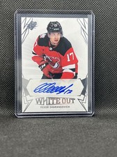 2022-23 UPPER DECK SPX WHITE OUT AUTO YEGOR SHARANGOVICH #WO-YS