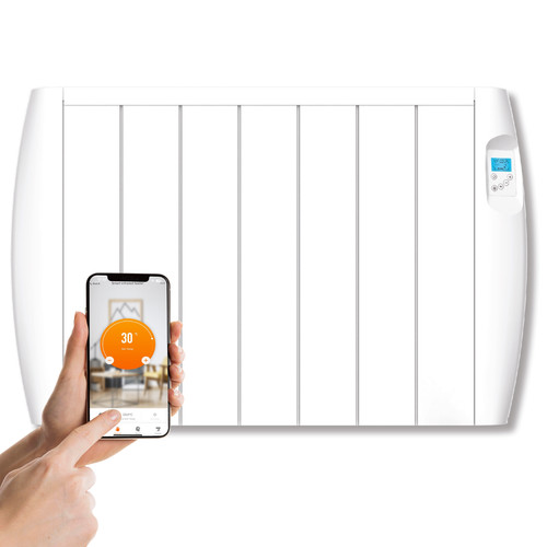 2kW Smart Electric Radiator Panel Heater  Wall Mount & Portable WiFi App Control