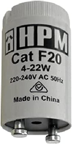 HPM F20 4-22W Fluorescent Starter 4-22W Fluorescent Starter, White, 1 Count (... - Picture 9 of 12