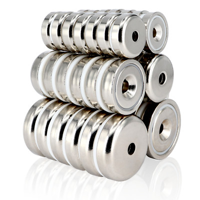 Neodym Magnete mit Loch Bohrung Senkung Topfmagnet Flachgreifer Magnet Scheibe
