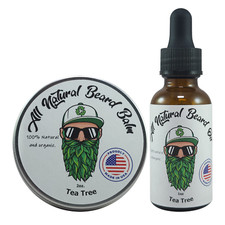 Tea Tree Beard Balm and Beard Oil Combo