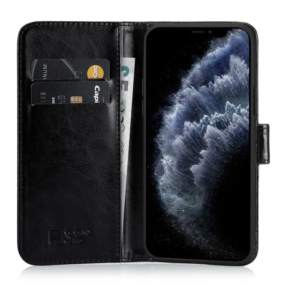 FLIP LEATHER CASE COVER FOR APPLE IPHONE 15 12 14 13 5 SE 6 7 8 XS XR 11 Pro Max - Image 3 of 4