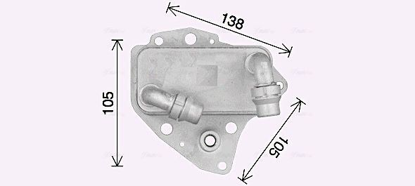 AVA Engine Oil Cooler Fits Chrysler Fiat Opel Saab Suzuki Vauxhall OL3705