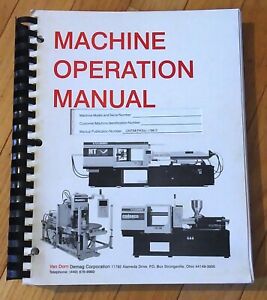 RARE INJECTION MOLDING MACHINE OPERATION MANUAL BOOK (85 THRU 650 TON) VAN DORN | eBay