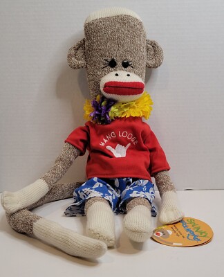 NWT Spunky Sock Monkey ''Beach Monkey'' 21'' #76017  C84