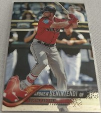 2018 Topps Chrome Baseball Andrew Benintendi Boston Red Sox base card #151