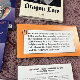 Dragon Lore Panasonic 3DO Complete CIB 3 Discs Long Box Manual Inserts Mindscape