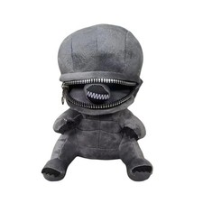 Peluche Alienígena Xenomorfo Con Cremallera En La Boca – Figura De Felpa Coleccionable De 25 Cm, Ideal Para Regalos Y Decoración