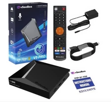 vSeeBox V5 Pro Android 12 Streaming Media Player - Free Priority Mail Shipping!