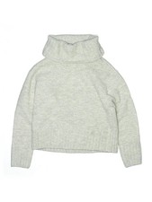 GB Girls Girls Silver Turtleneck Sweater 7