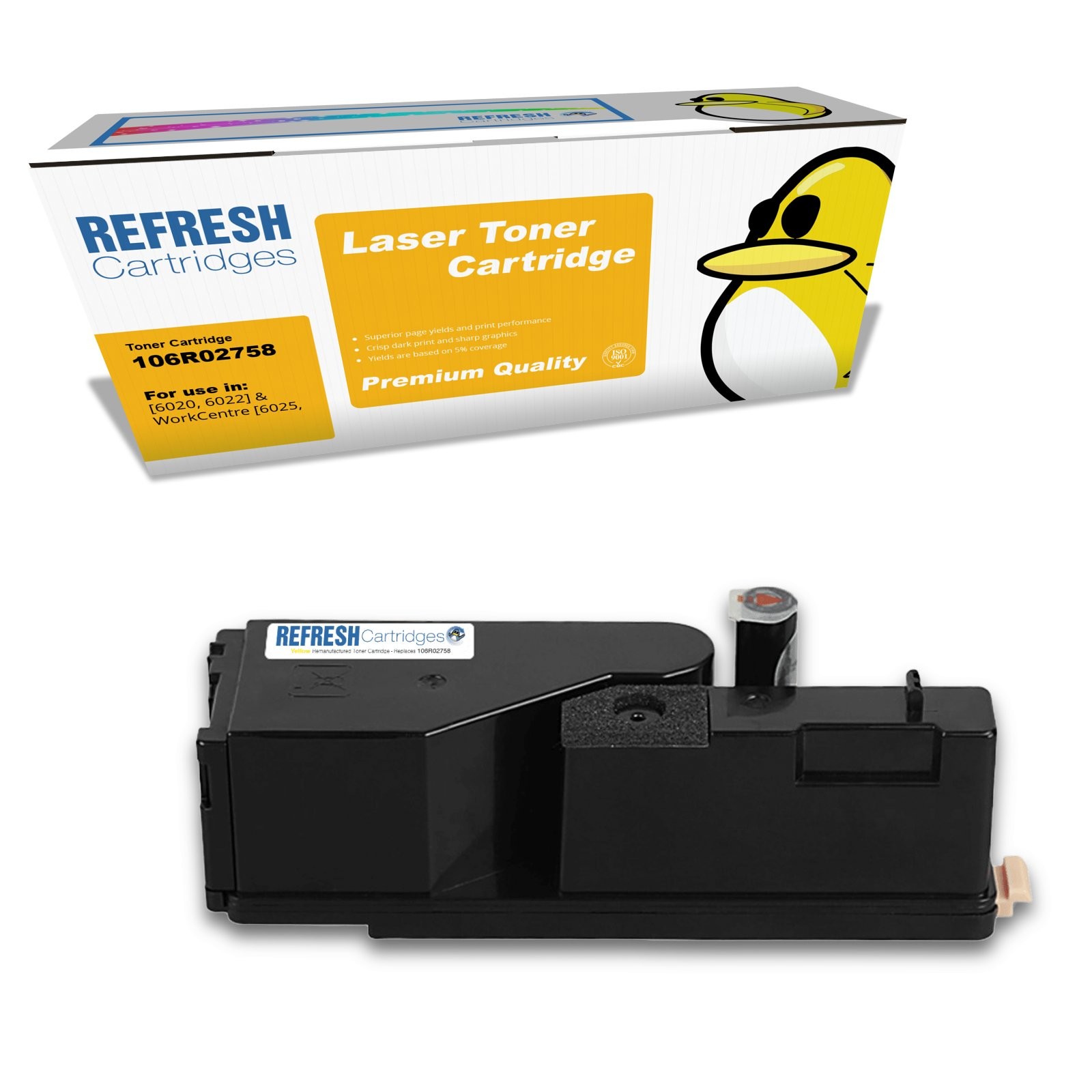 Refresh Cartridges Yellow 106R02758 Toner Compatible With Xerox Printers