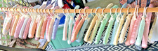 Lot of 32 Pc. Vintage Padded Hangers Satin/Silk Fabric Covered Hangers nice