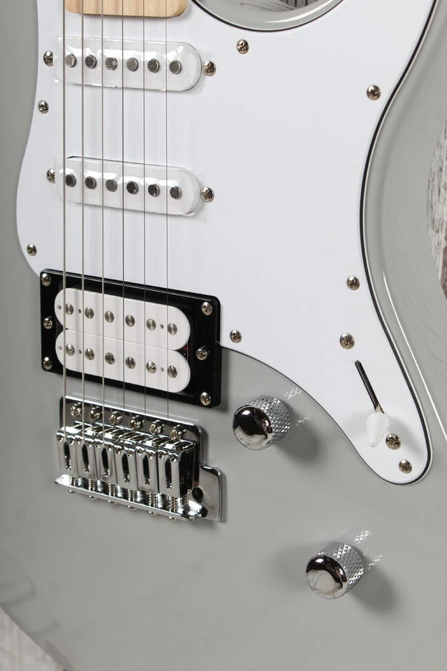 Guitarra Eléctrica Yamaha Pacifica PAC112VM Doble Corte Cuerpo Sólido Acabado Gris Foto 4 de 4