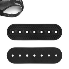 2 Pack Hat Extender, 7 Holes Cap Strap Back Replacement Adjustable Hat Half