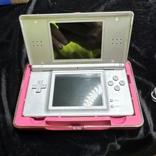 Nintendo DSI Silver Handheld Console Tested Works W/Charger, Princess Case, Styl