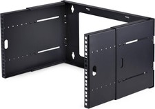 StarTech.com 2-Post 6U Wall Mounted Rack, Adjustable Depth up to 6U, Black